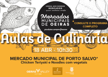 Mercado de Porto Salvo recebe aula de culinária gratuita para famílias em abril