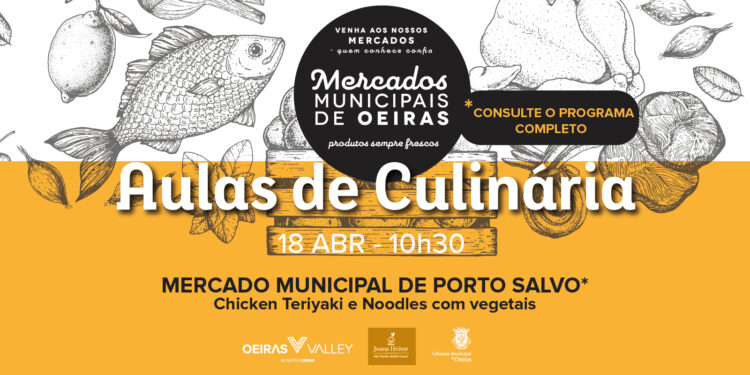 Mercado de Porto Salvo recebe aula de culinária gratuita para famílias em abril