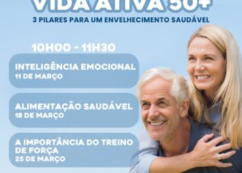 Três quartas‑feiras, três workshops sobre envelhecimento saudável na Piscina Municipal de Barcarena