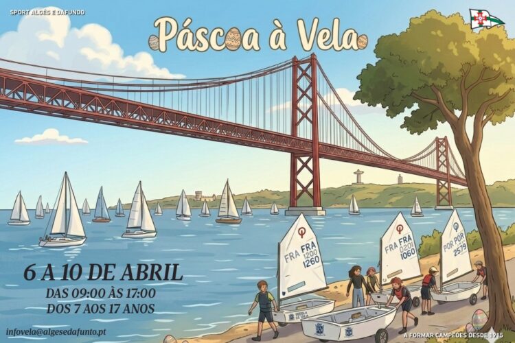 Páscoa à vela no Tejo: Sport Algés e Dafundo abre inscrições para curso de férias