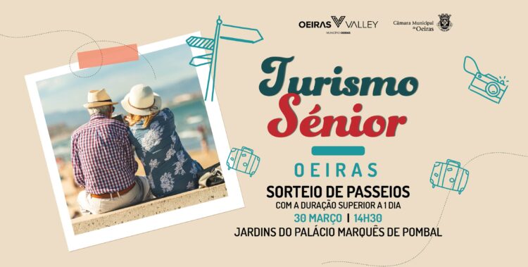 Turismo Sénior de Oeiras sorteia passeios de vários dias com destinos em Portugal e no estrangeiro