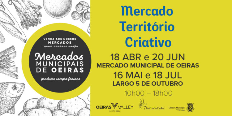 Mercado Território Criativo regressa a Oeiras entre abril e julho — com duas localizações