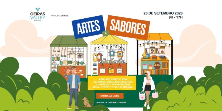 Mercado Artes e Sabores regressa a Oeiras no último sábado de setembro